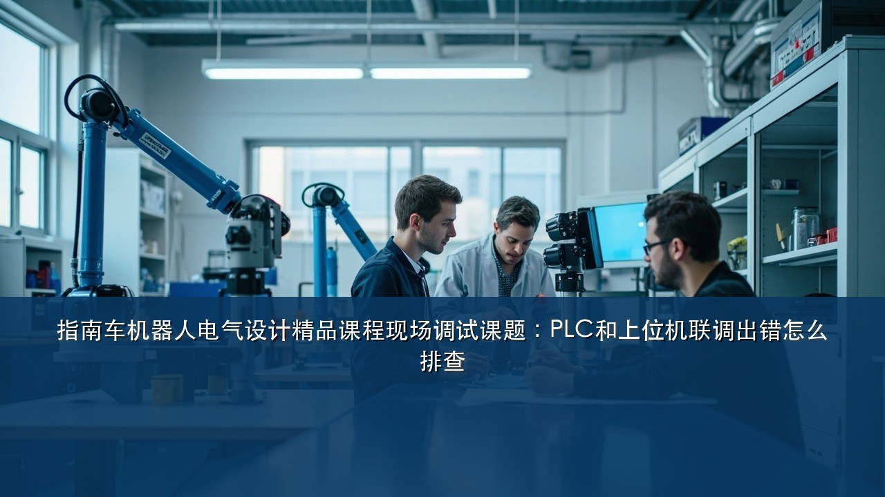指南车机器人电气设计精品课程现场调试课题:PLC和上位机联调出错怎么排查
