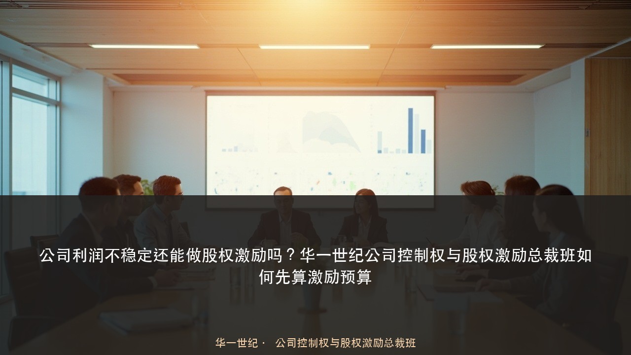 公司利润不稳定还能做股权激励吗?华一世纪公司控制权与股权激励总裁班如何先算激励预算