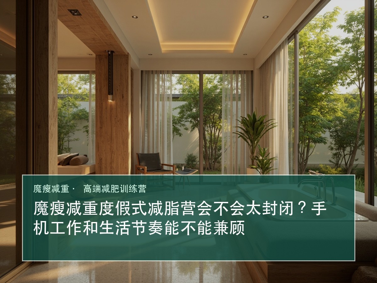 魔瘦减重度假式减脂营会不会太封闭?手机工作和生活节奏能不能兼顾