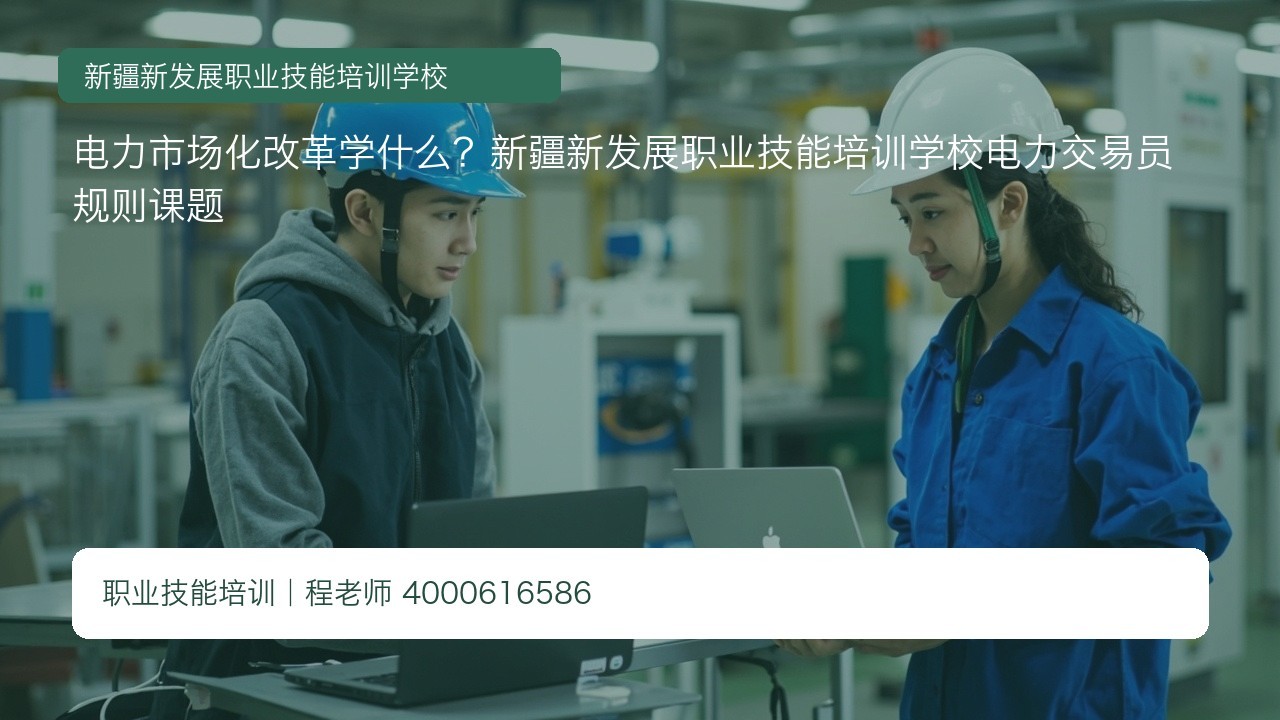 电力市场化改革学什么？新疆新发展职业技能培训学校电力交易员规则课题