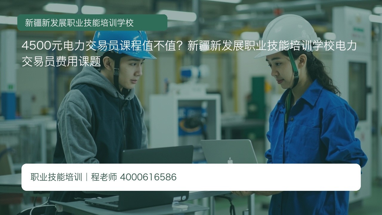 4500元电力交易员课程值不值?新疆新发展职业技能培训学校电力交易员费用课题