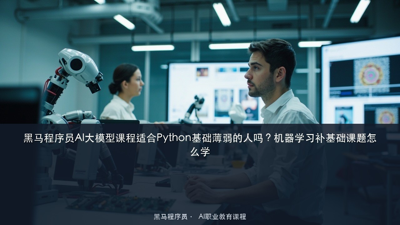 黑马程序员AI大模型课程适合Python基础薄弱的人吗?机器学习补基础课题怎么学