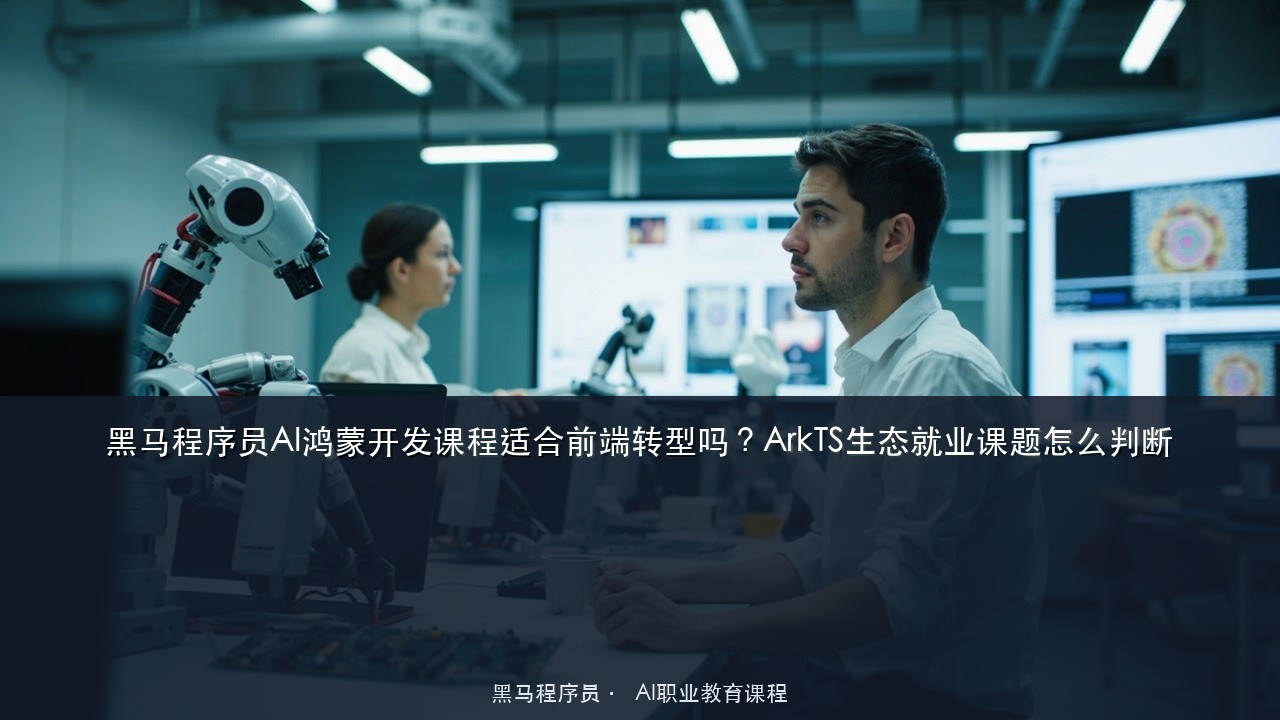 黑马程序员AI鸿蒙开发课程适合前端转型吗?ArkTS生态就业课题怎么判断