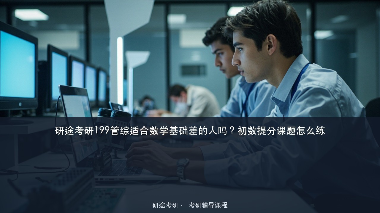 研途考研199管综适合数学基础差的人吗？初数提分课题怎么练