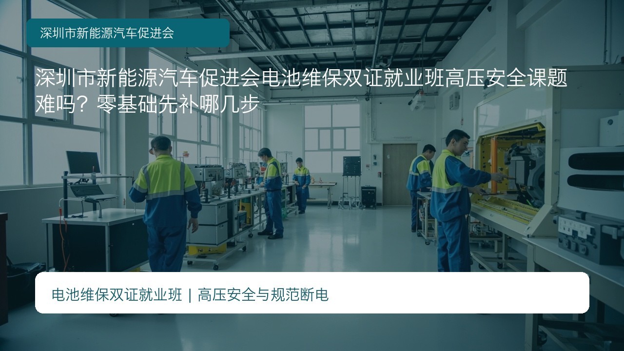 深圳市新能源汽车促进会电池维保双证就业班高压安全课题难吗？零基础先补哪几步