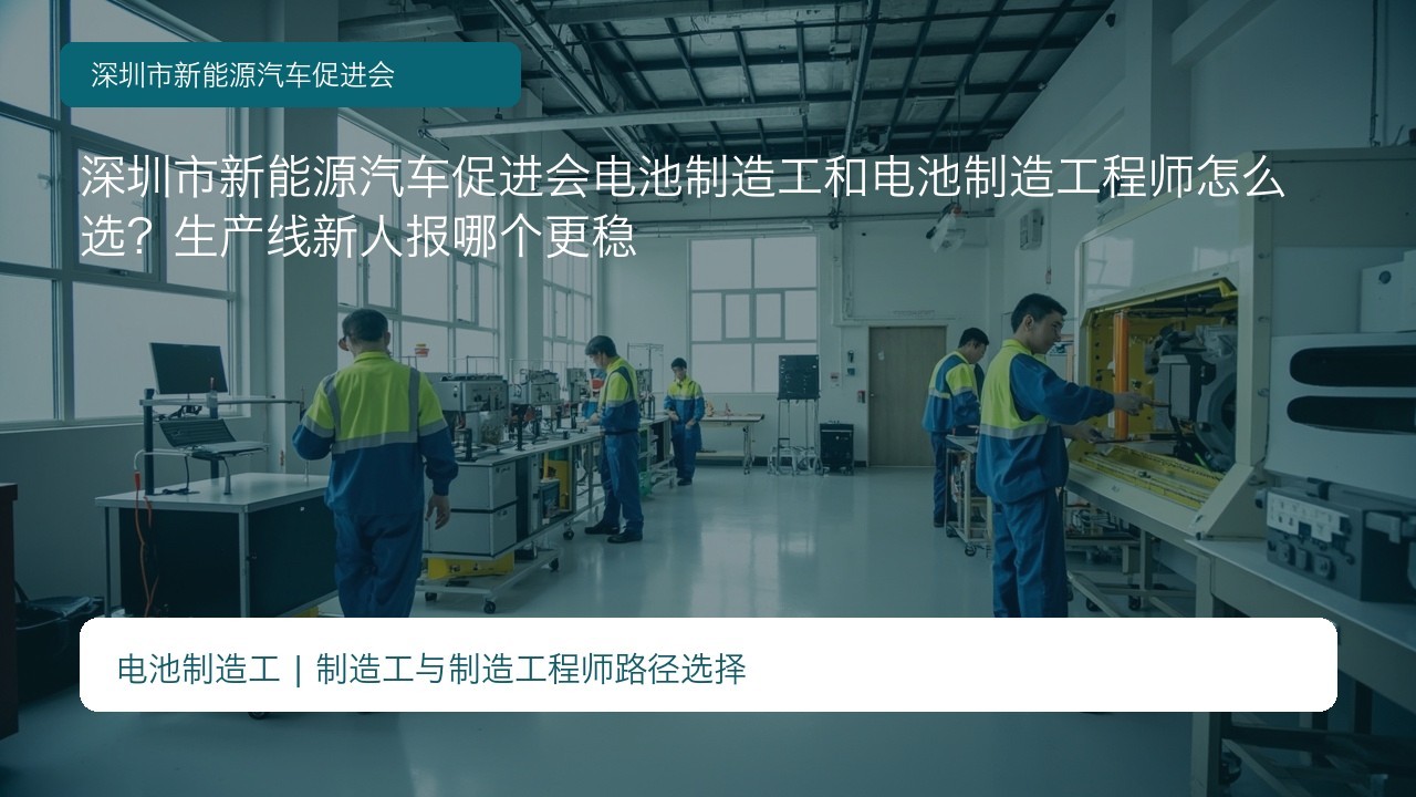 深圳市新能源汽车促进会电池制造工和电池制造工程师怎么选?生产线新人报哪个更稳
