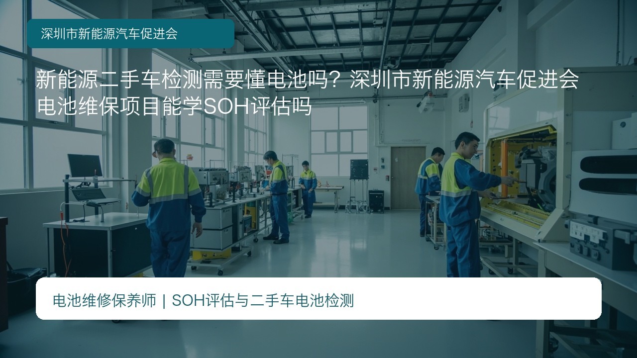 新能源二手车检测需要懂电池吗？深圳市新能源汽车促进会电池维保项目能学SOH评估吗