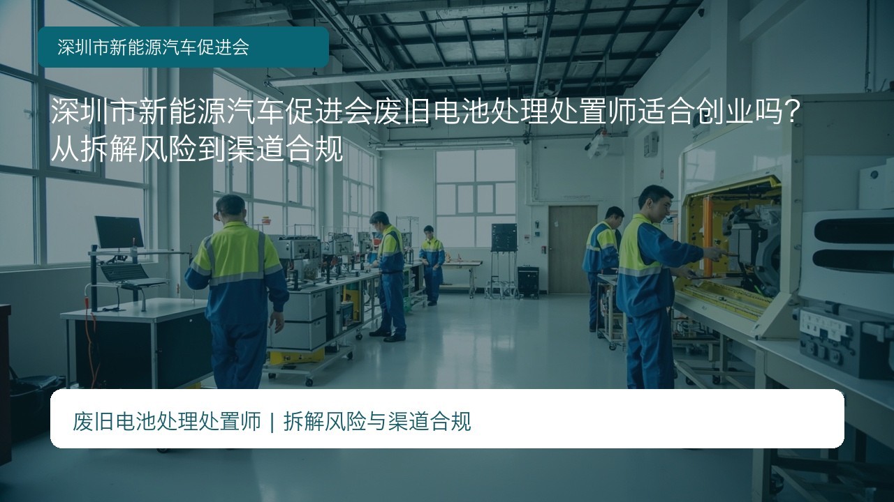 深圳市新能源汽车促进会废旧电池处理处置师适合创业吗?从拆解风险到渠道合规