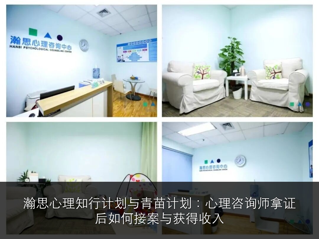 瀚思心理知行计划与青苗计划:心理咨询师拿证后如何接案与获得收入