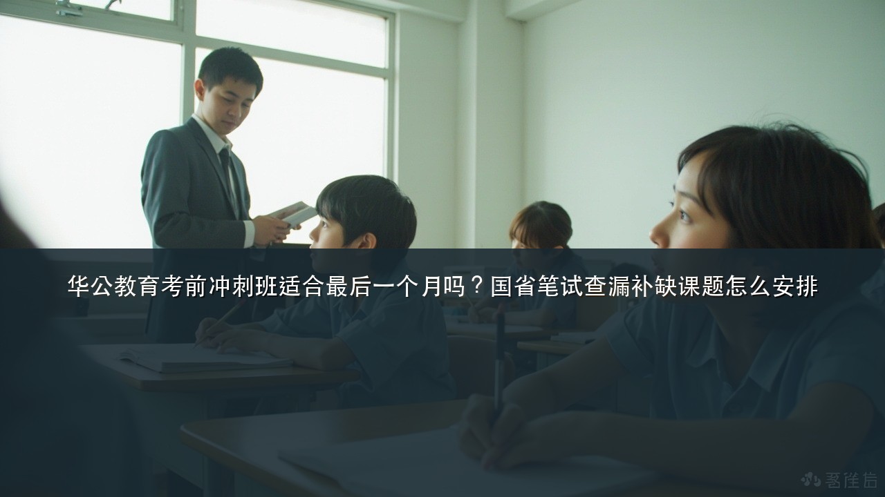 华公教育考前冲刺班适合最后一个月吗?国省笔试查漏补缺课题怎么安排