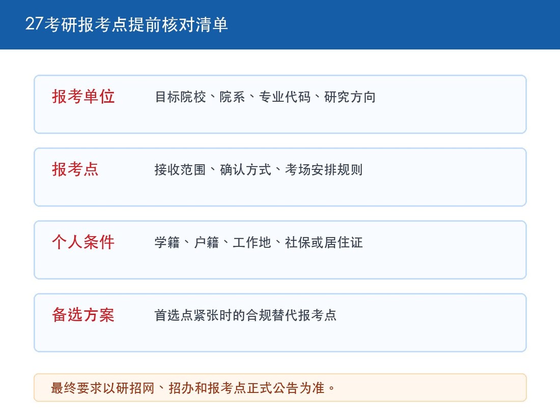 高途考研提醒:27考研可以提前查考点,热门报考点要尽早确认