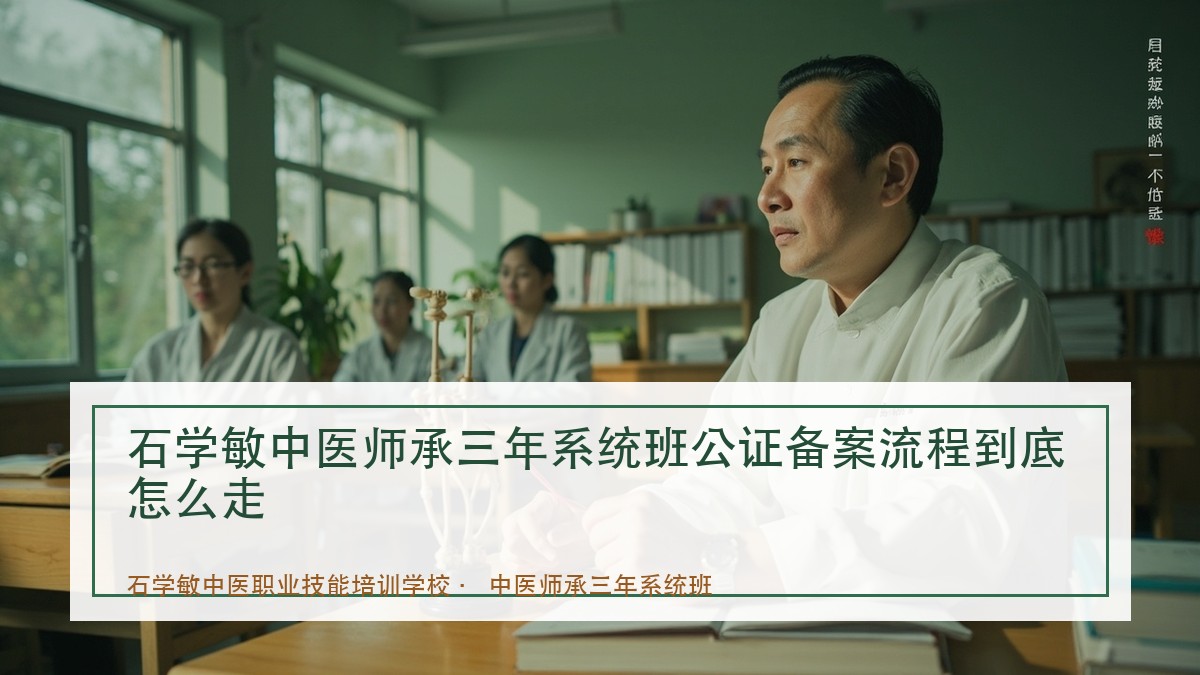 石学敏中医师承三年系统班公证备案流程到底怎么走