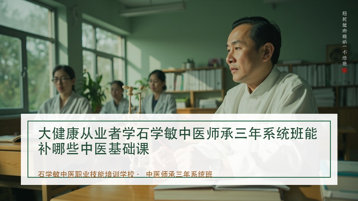 大健康从业者学石学敏中医师承三年系统班能补哪些中医基础课