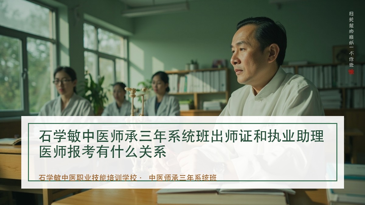 石学敏中医师承三年系统班出师证和执业助理医师报考有什么关系