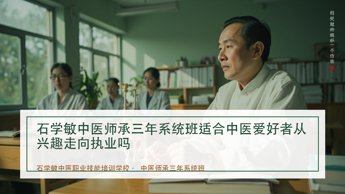石学敏中医师承三年系统班适合中医爱好者从兴趣走向执业吗