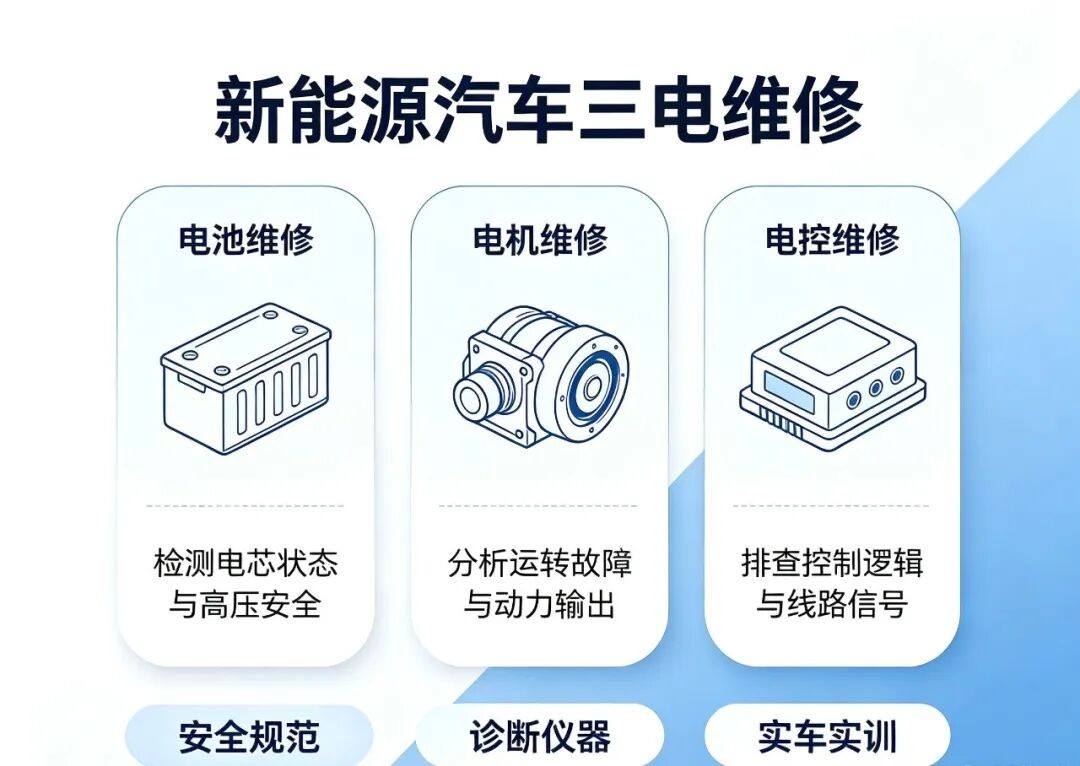 深圳市新能源汽车促进会解读:新能源三电维修两三个月能学到什么