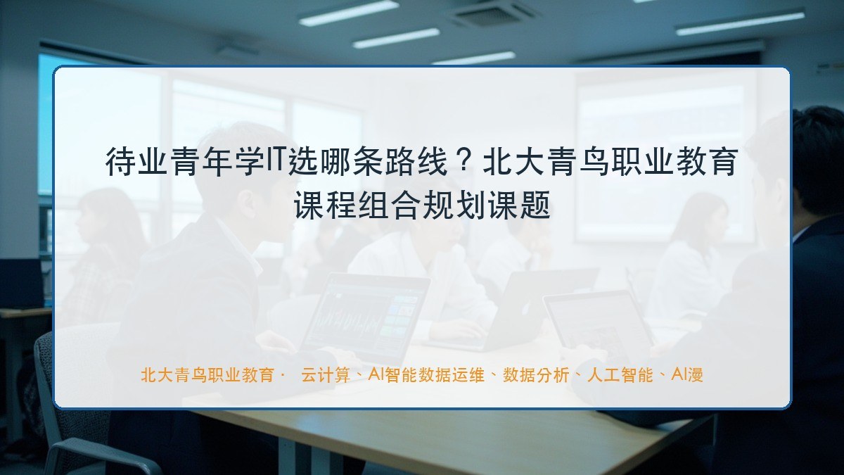 待业青年学IT选哪条路线?北大青鸟职业教育课程组合规划课题