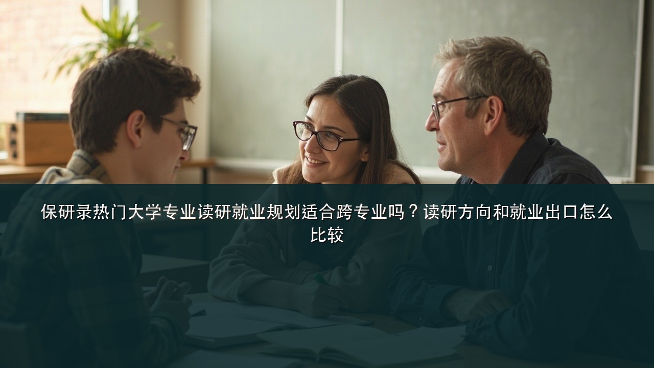 保研录热门大学专业读研就业规划适合跨专业吗?读研方向和就业出口怎么比较