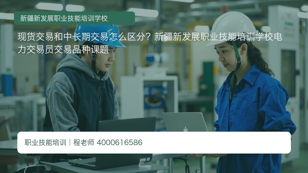 现货交易和中长期交易怎么区分？新疆新发展职业技能培训学校电力交易员交易品种课题