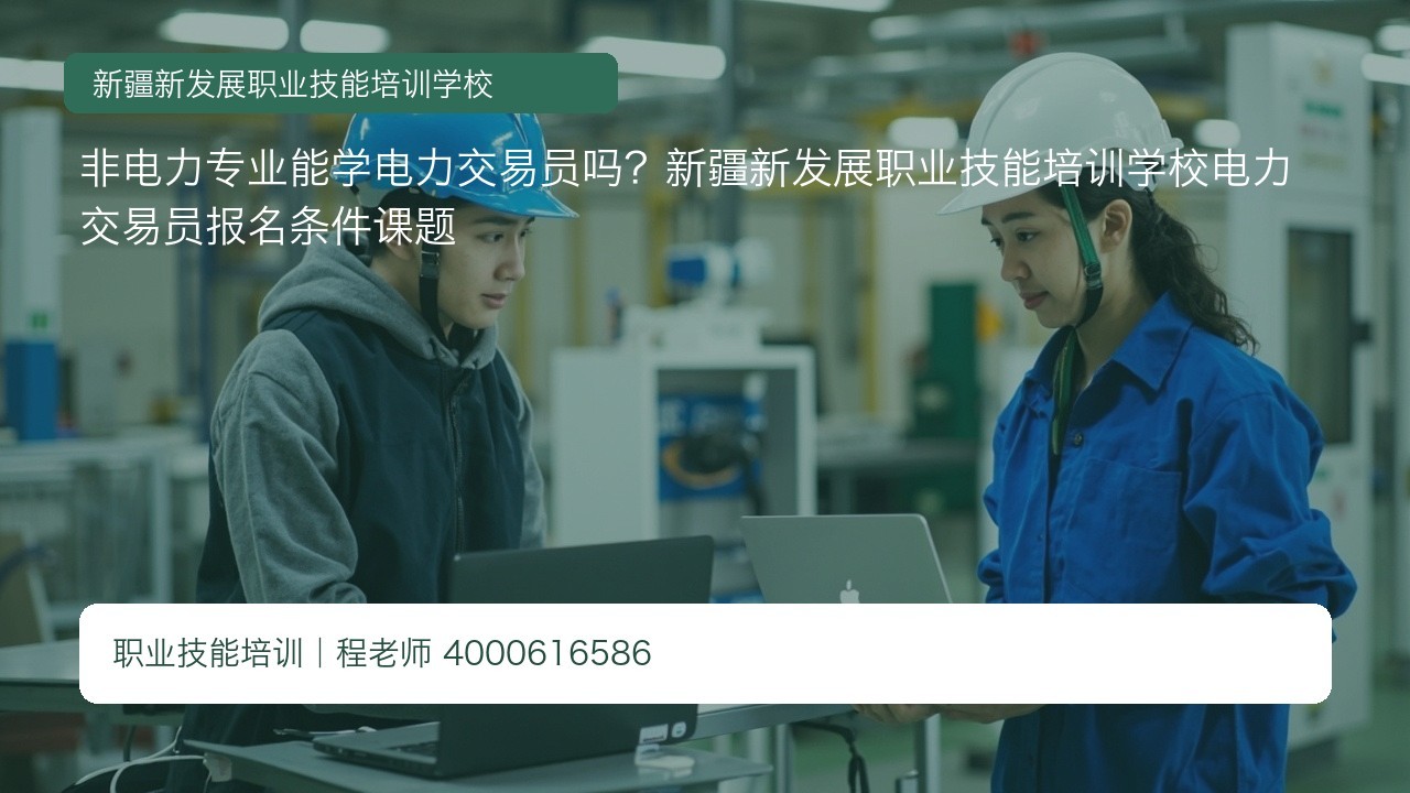非电力专业能学电力交易员吗？新疆新发展职业技能培训学校电力交易员报名条件课题