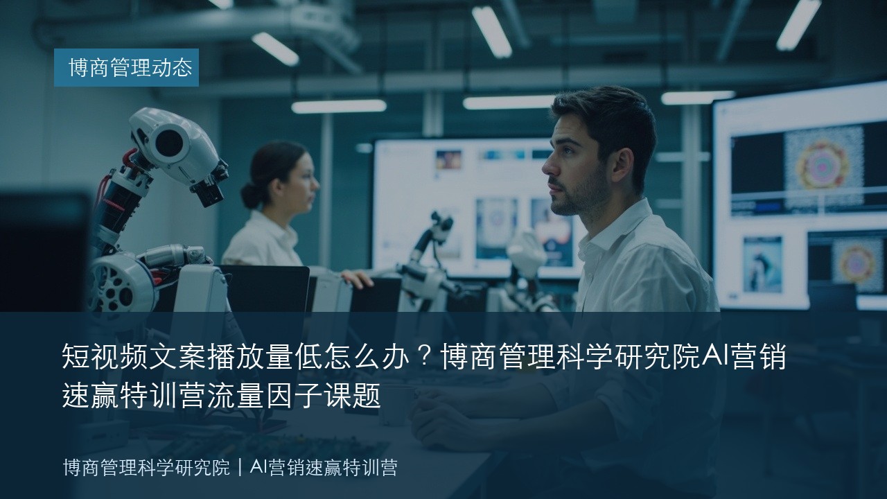 短视频文案播放量低怎么办？博商管理科学研究院AI营销速赢特训营流量因子课题