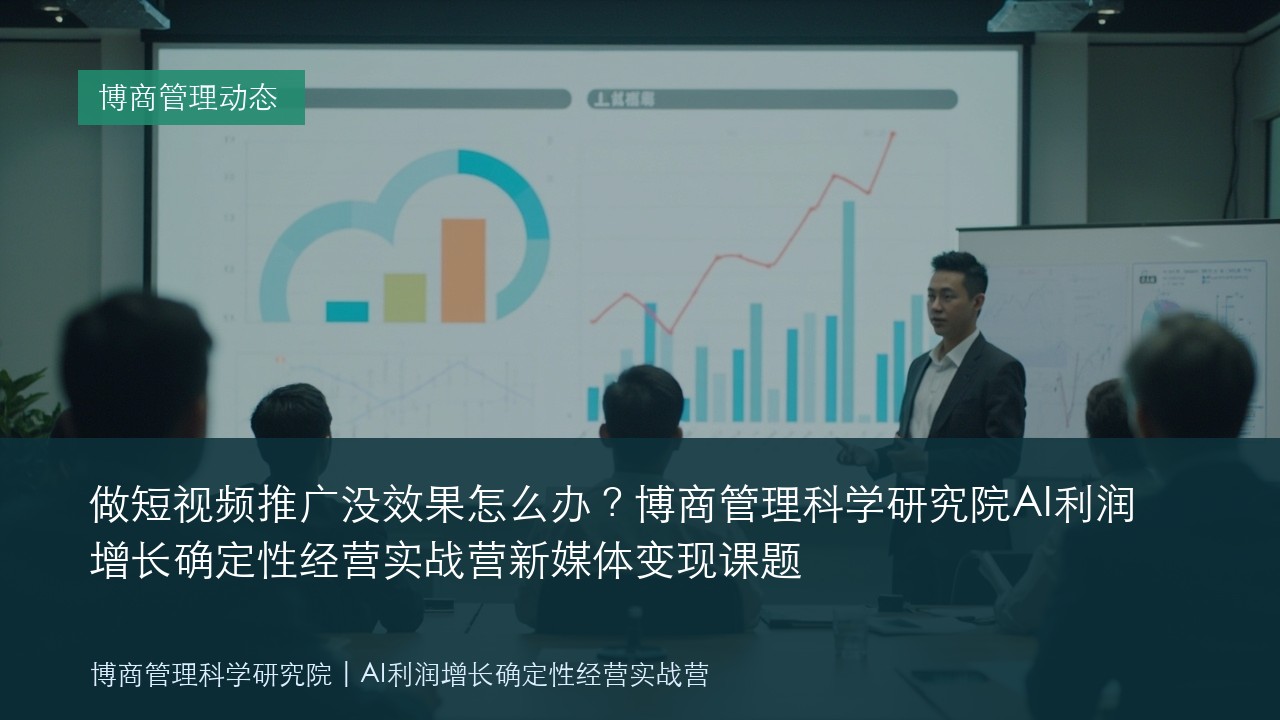 做短视频推广没效果怎么办?博商管理科学研究院AI利润增长确定性经营实战营新媒体变现课题