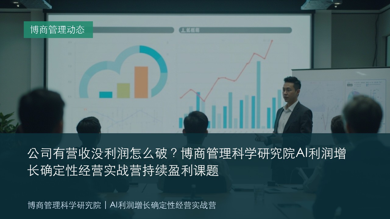 公司有营收没利润怎么破?博商管理科学研究院AI利润增长确定性经营实战营持续盈利课题