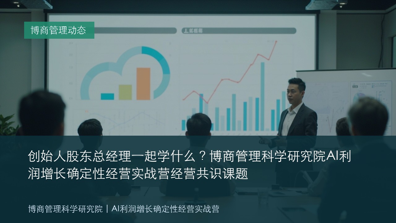 创始人股东总经理一起学什么?博商管理科学研究院AI利润增长确定性经营实战营经营共识课题