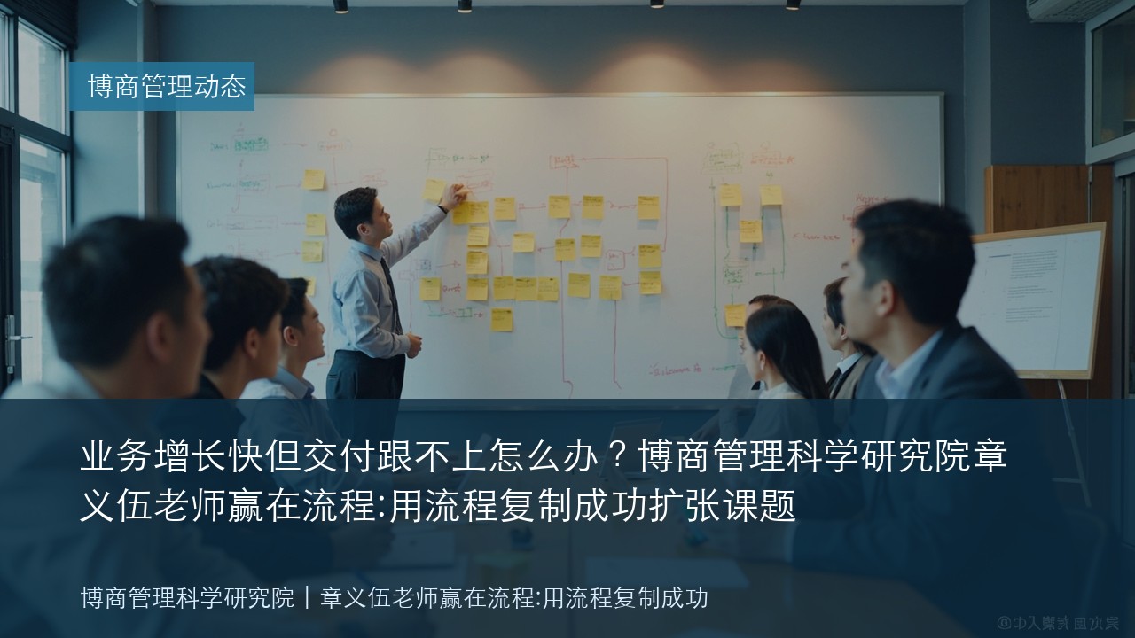 业务增长快但交付跟不上怎么办?博商管理科学研究院章义伍老师赢在流程:用流程复制成功扩张课题