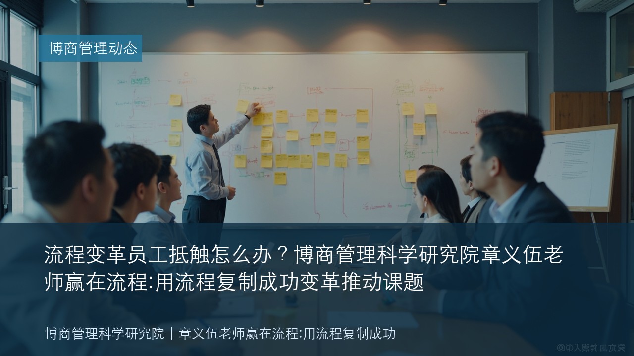 流程变革员工抵触怎么办?博商管理科学研究院章义伍老师赢在流程:用流程复制成功变革推动课题