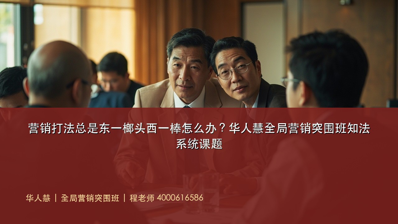 营销打法总是东一榔头西一棒怎么办？华人慧全局营销突围班知法系统课题