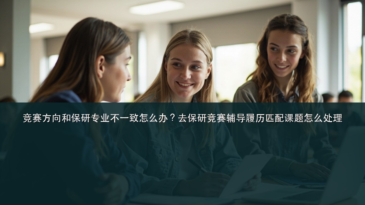 竞赛方向和保研专业不一致怎么办?去保研竞赛辅导履历匹配课题怎么处理