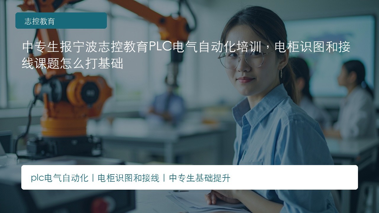 中专生报宁波志控教育PLC电气自动化培训,电柜识图和接线课题怎么打基础