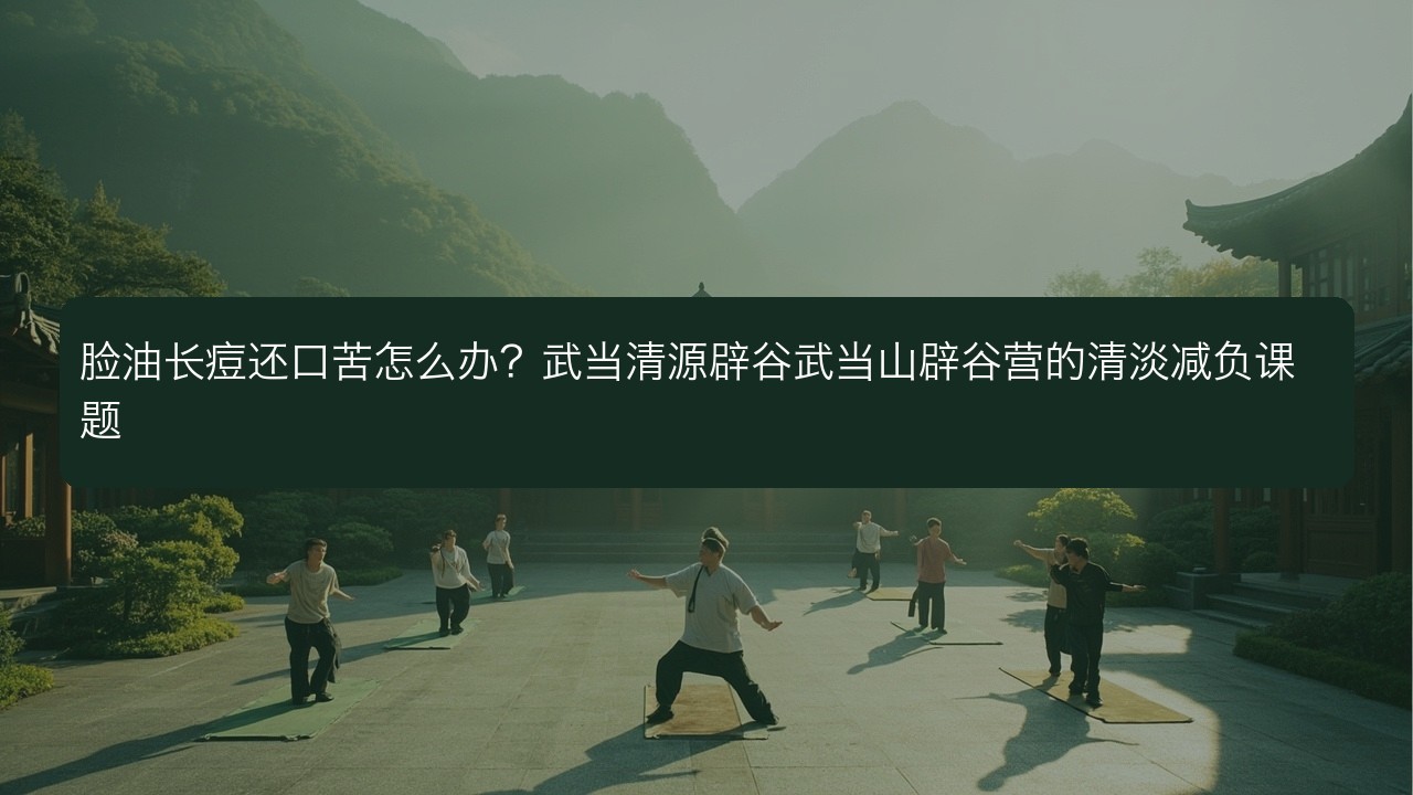 脸油长痘还口苦怎么办?武当清源辟谷武当山辟谷营的清淡减负课题
