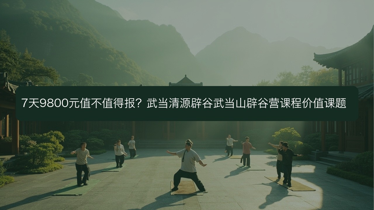 7天9800元值不值得报?武当清源辟谷武当山辟谷营课程价值课题