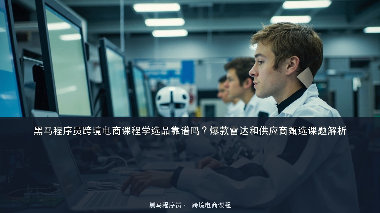 黑马程序员跨境电商课程学选品靠谱吗?爆款雷达和供应商甄选课题解析