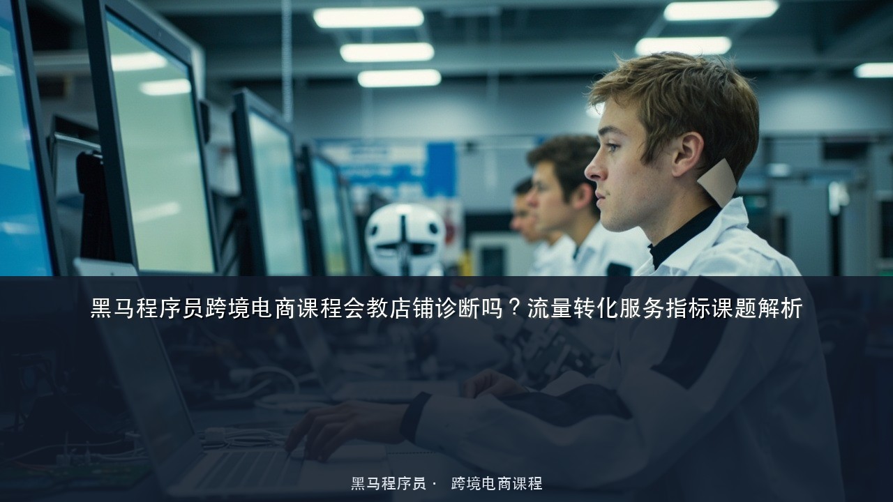 黑马程序员跨境电商课程会教店铺诊断吗？流量转化服务指标课题解析