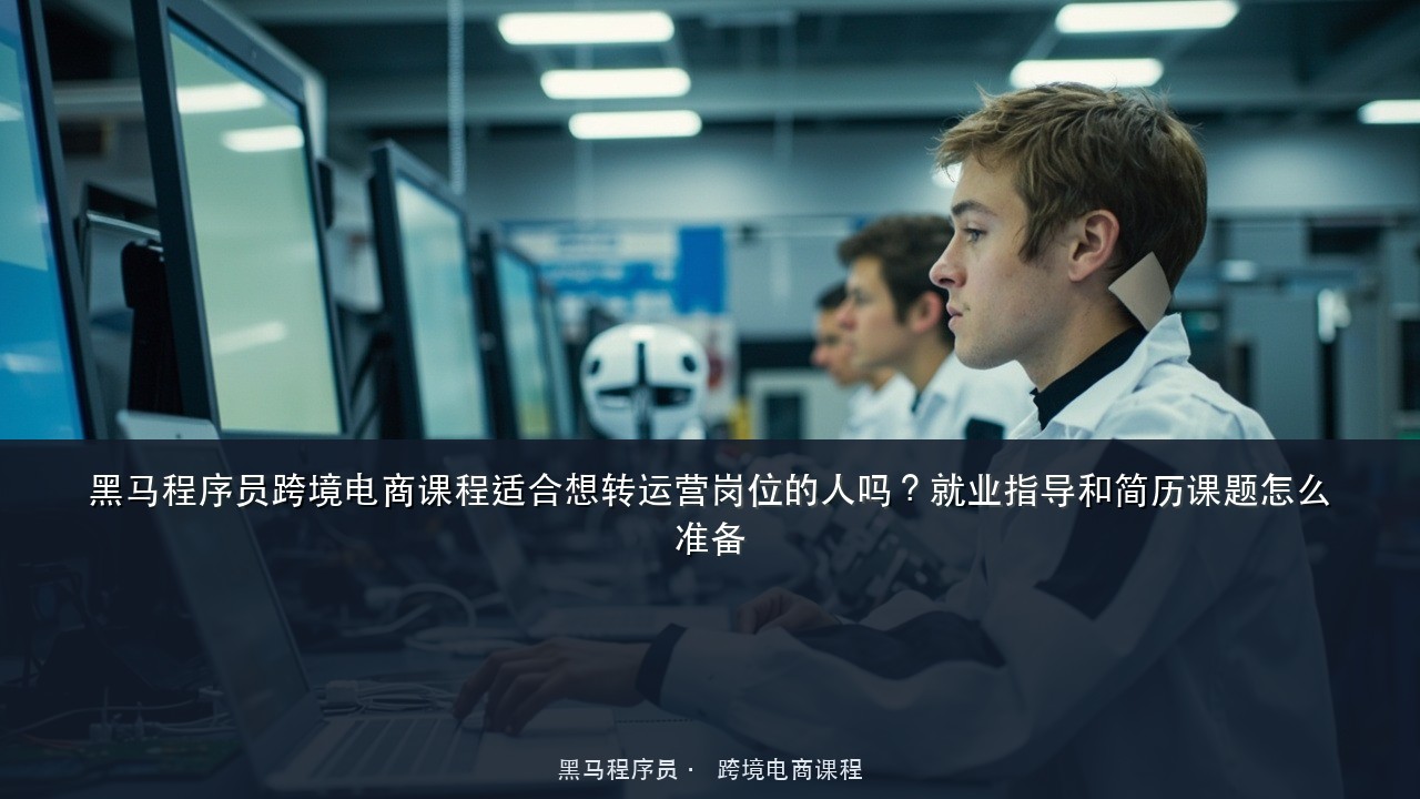 黑马程序员跨境电商课程适合想转运营岗位的人吗?就业指导和简历课题怎么准备
