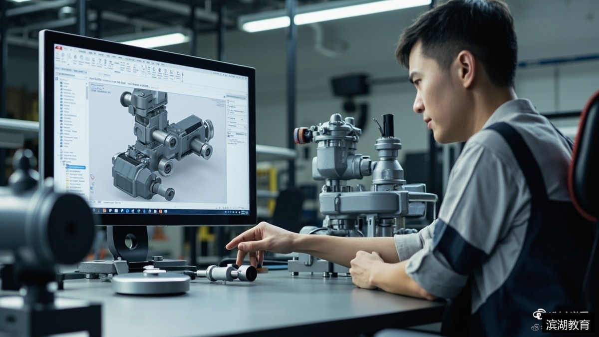 非标设计只会CAD够不够?滨湖教育非标机械设计培训要不要补SolidWorks气动