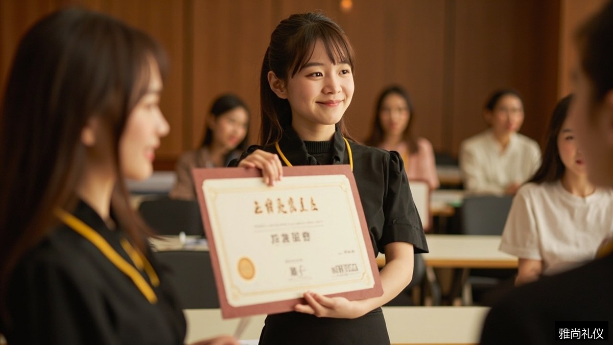 礼仪培训师证书能查吗?雅尚礼仪酒店班中商联岗位专项技能证书说明