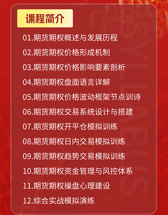 赵昌运-期货期权交易研修班