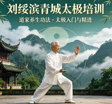 刘绥滨青城太极培训|告别亚健康,跟着非遗掌门修习养生太极