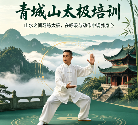 青城山太极课报名｜正宗道家太极课，一站式解决身心亚健康