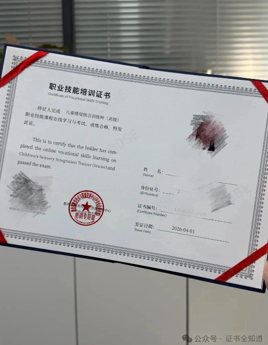中培华创儿童感觉统合训练师证书课程