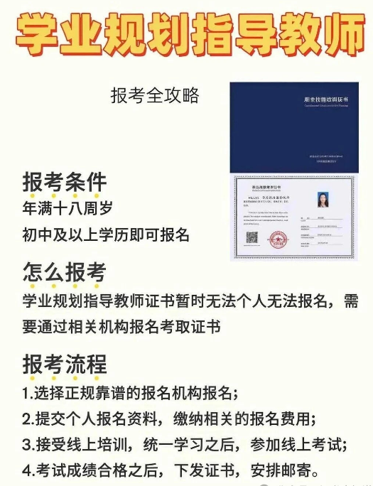 中培华创学业规划指导师证书课程