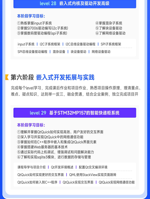 华清远见嵌入式非凡就业班
