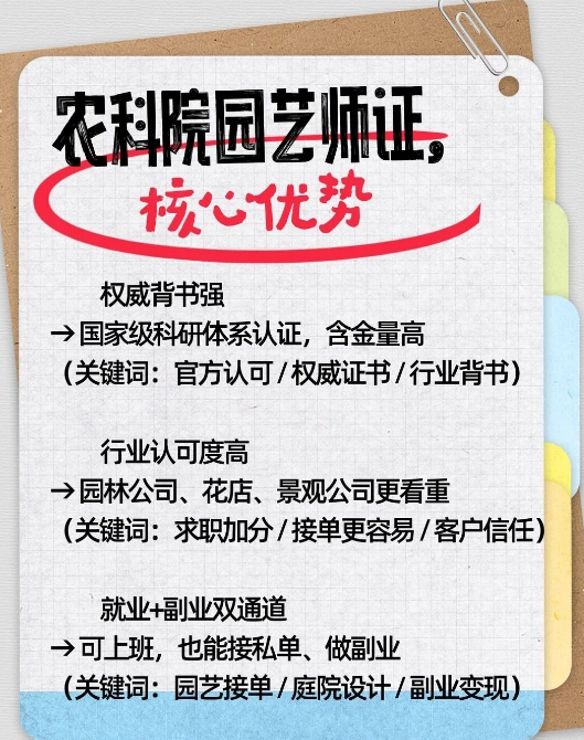 中培华创园艺师证书课程