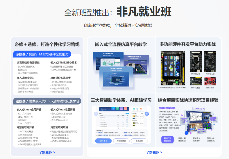 嵌入式工程师高薪就业护航班