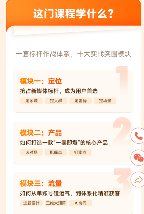 飞橙教育 AI 新媒体标杆战略课程