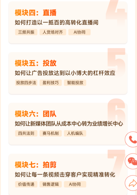 飞橙教育 AI 新媒体标杆战略课程